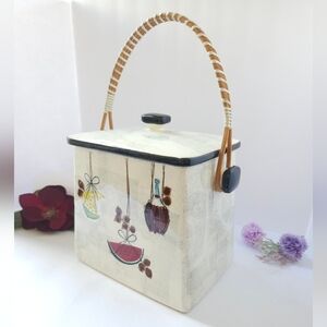 Vintage Jamaica by Royal Sealy Biscuit Jar or Cookie Jar